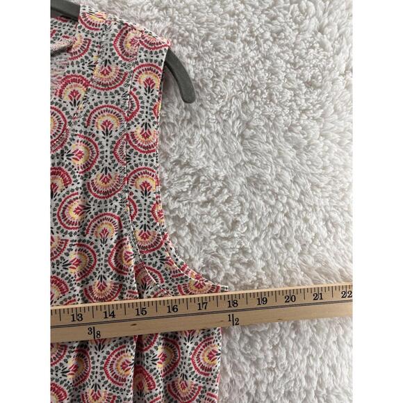 T By Talbots Dress Women's Large Medallion Print Sleeveless 100% Cotton New - Picture 2 of 9